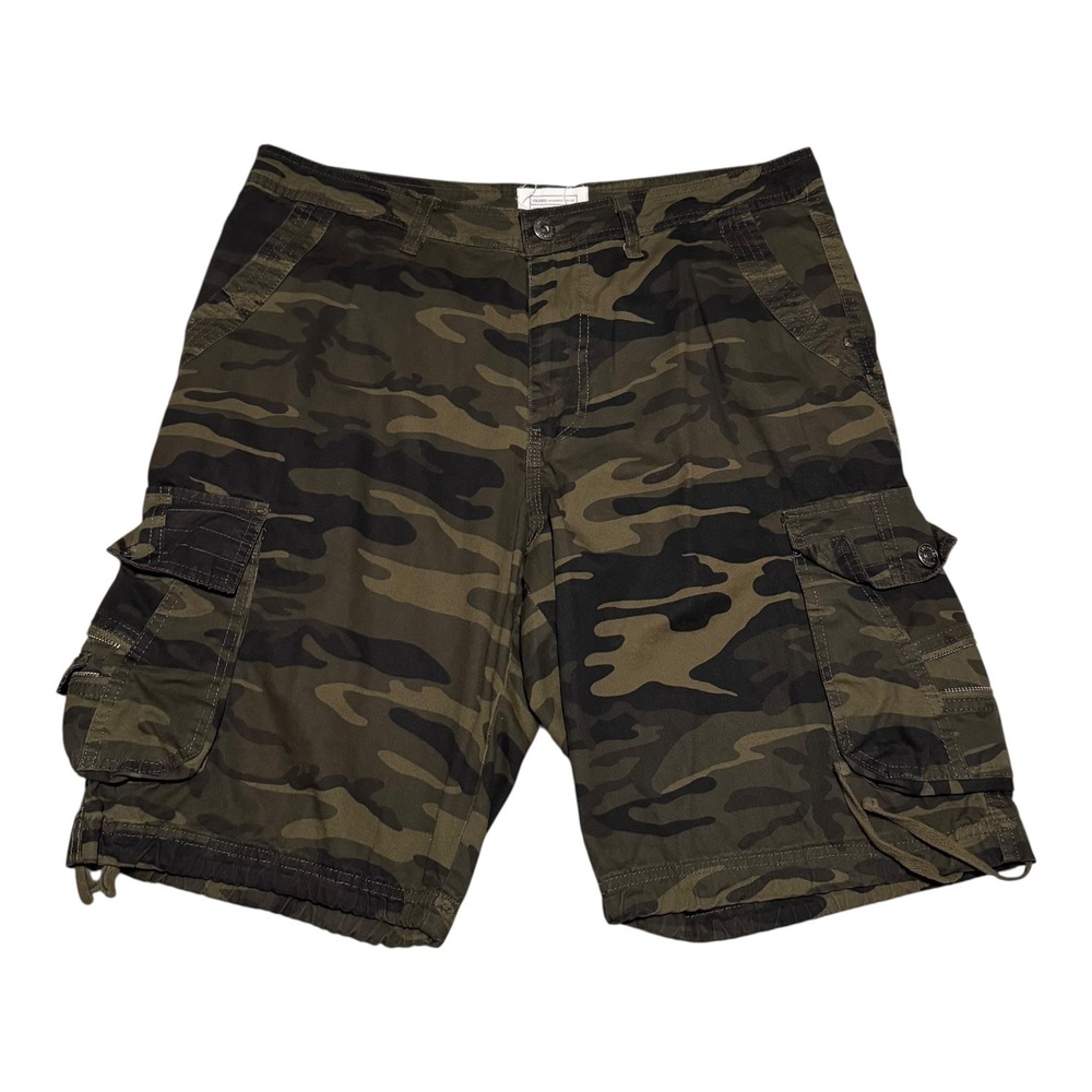 Colours Alexander Julian Camouflage Baggy Cotton Cargo Shorts Men's 34 (Fits 37)